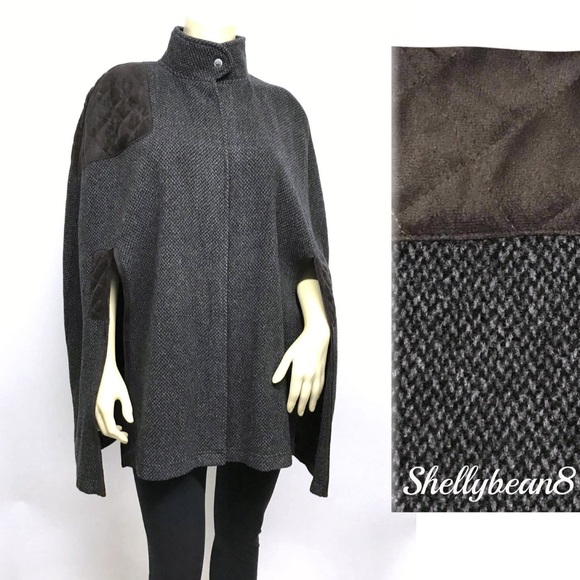 ❌❌SOLD❌❌ RALPH LAUREN Tweed CAPE Poncho XS S M - Picture 2 of 8